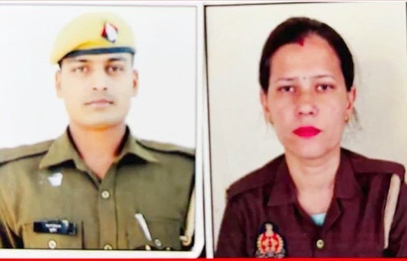 सडक हादसे में जिंदा जल गए UP पुलिस के 2 सिपाही