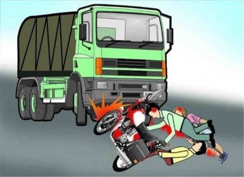 बिजनौर:सड़क दुर्घटना में बाइक सवार तीन दोस्तों की मौत,