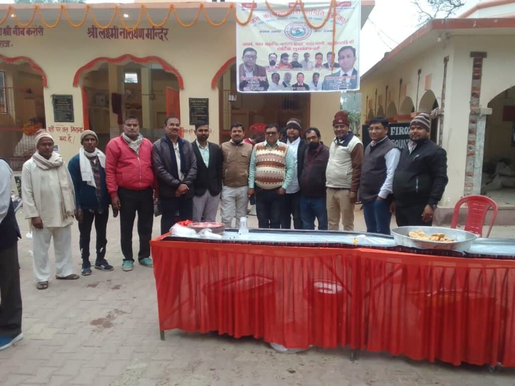 मुंजेश्वरनाथ मंदिर भौवापार में जनकल्याण हेतु सुंदरकांड एवं भण्डारे का आयोजन