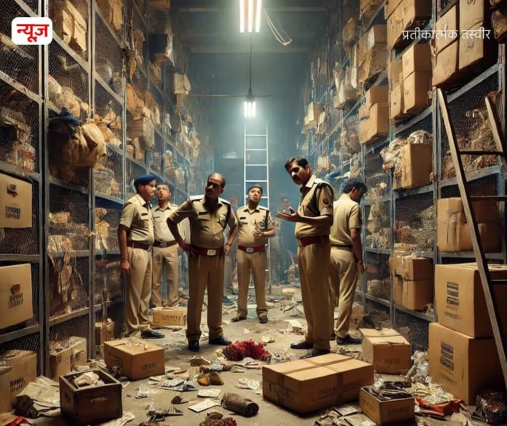41 लाख रुपया की कीमत का माल पुलिस अभिरक्षा से गायब