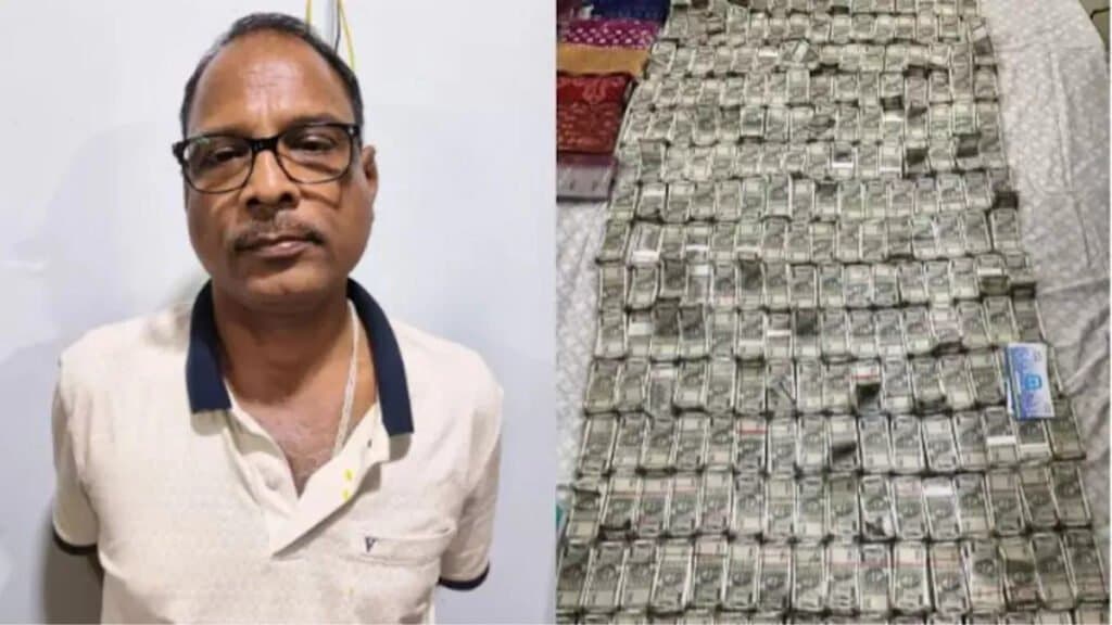 रिटायर होने के 2 दिन पहले थर्राया इंजीनियर, छापामारी के दौरान खिड़की से फेंकने लगा नोटों की गड्डी