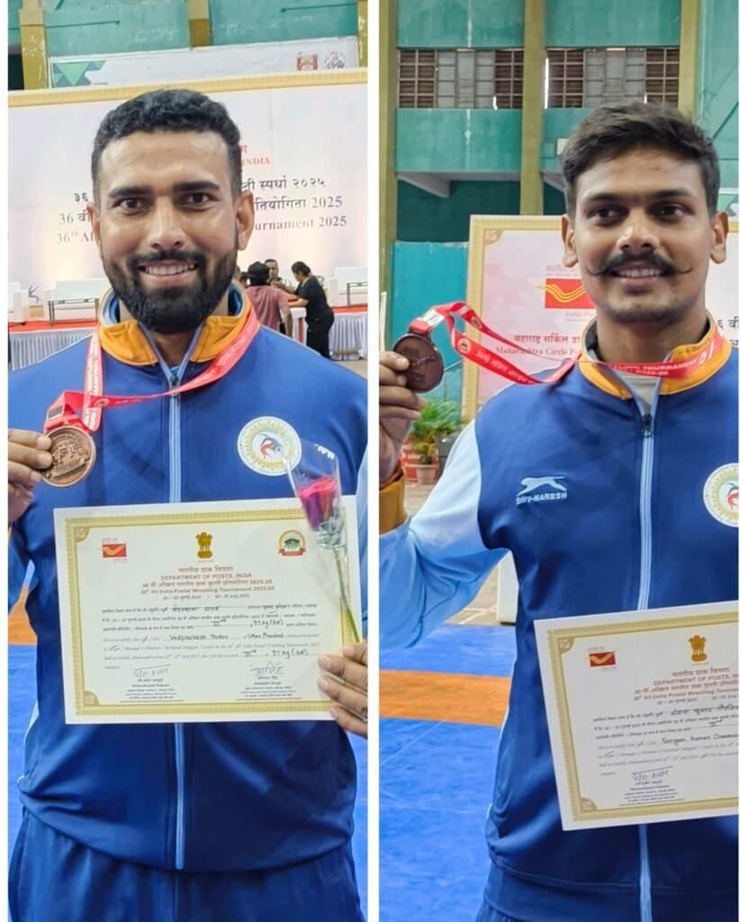 नाशिक में आयोजित भारतीय डाक कुश्ती प्रतियोगिता में गोरखपुर के दो पहलवानों ने लहराया परचम