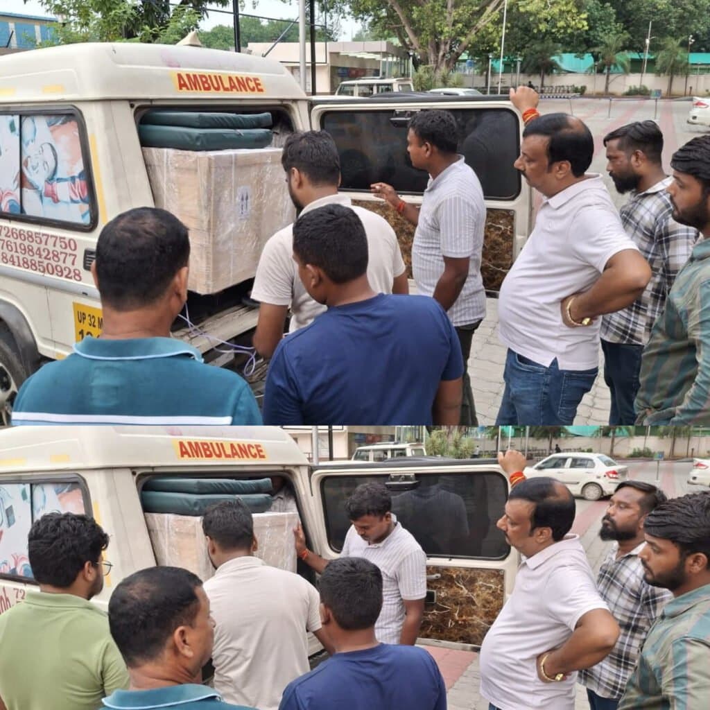 सांसद रवि किशन के प्रयास से साउथ अफ्रीका से मृत युवक का पार्थिव शरीर गोरखपुर लाया गया, परिजनों को सौंपा गया