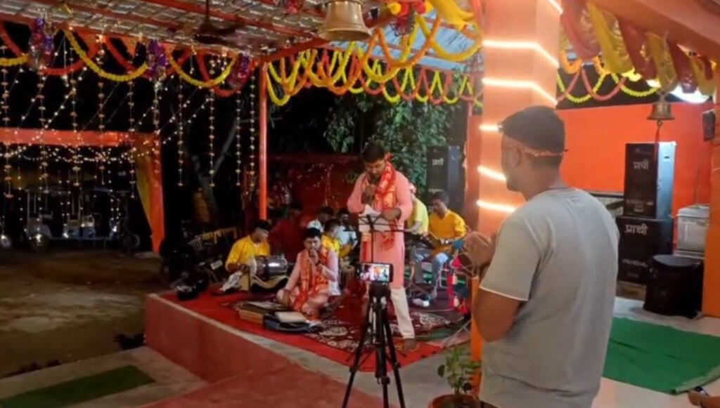 नवरात्रि के पवित्र अवसर पर बालाजी मंदिर में चौकी जागरण संपन्न