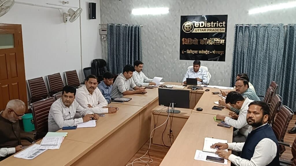मुख्य निर्वाचन अधिकारी उत्तर प्रदेश ने की वीडियो कॉन्फ्रेंसिंग