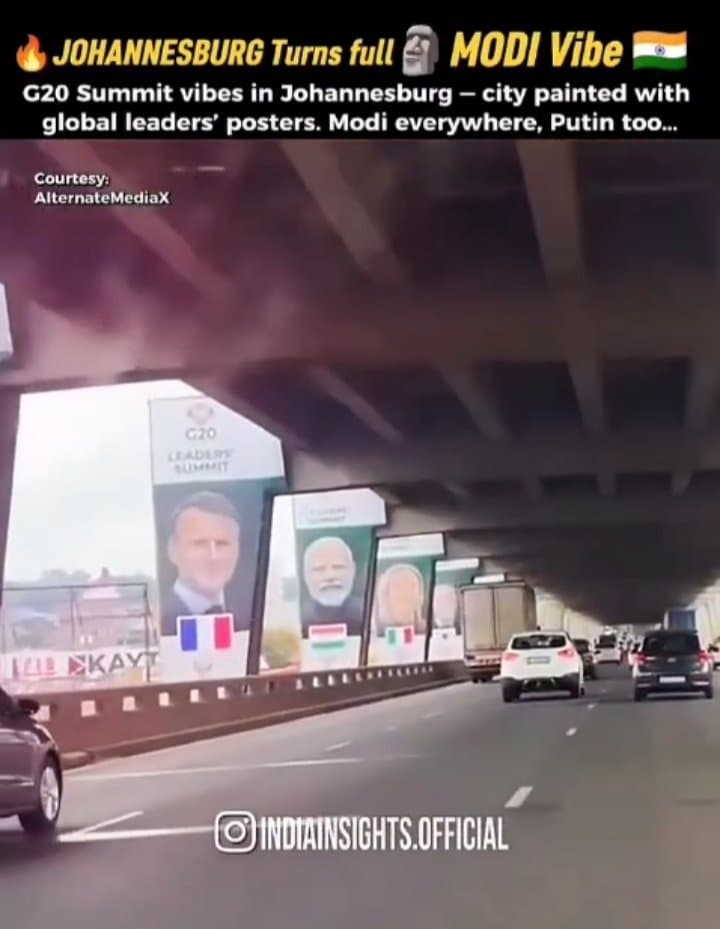 प्रधानमंत्री नरेंद्र मोदी दक्षिण अफ्रीका पहुंचे, जी20 शिखर सम्मेलन में होंगे शामिल