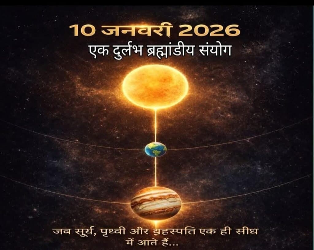 10 जनवरी, 2026 को बृहस्पति (Jupiter) ‘विरोध’ (Opposition) की स्थिति में होगा