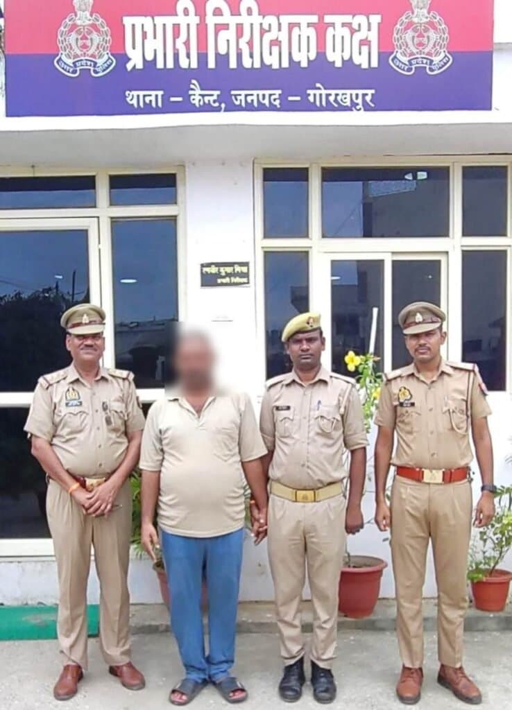 दिवानी कचहरी में पेशी पर आने के बाद फरार हुए हत्या के आरोपी को कैंट पुलिस ने किया गिरफ्तार