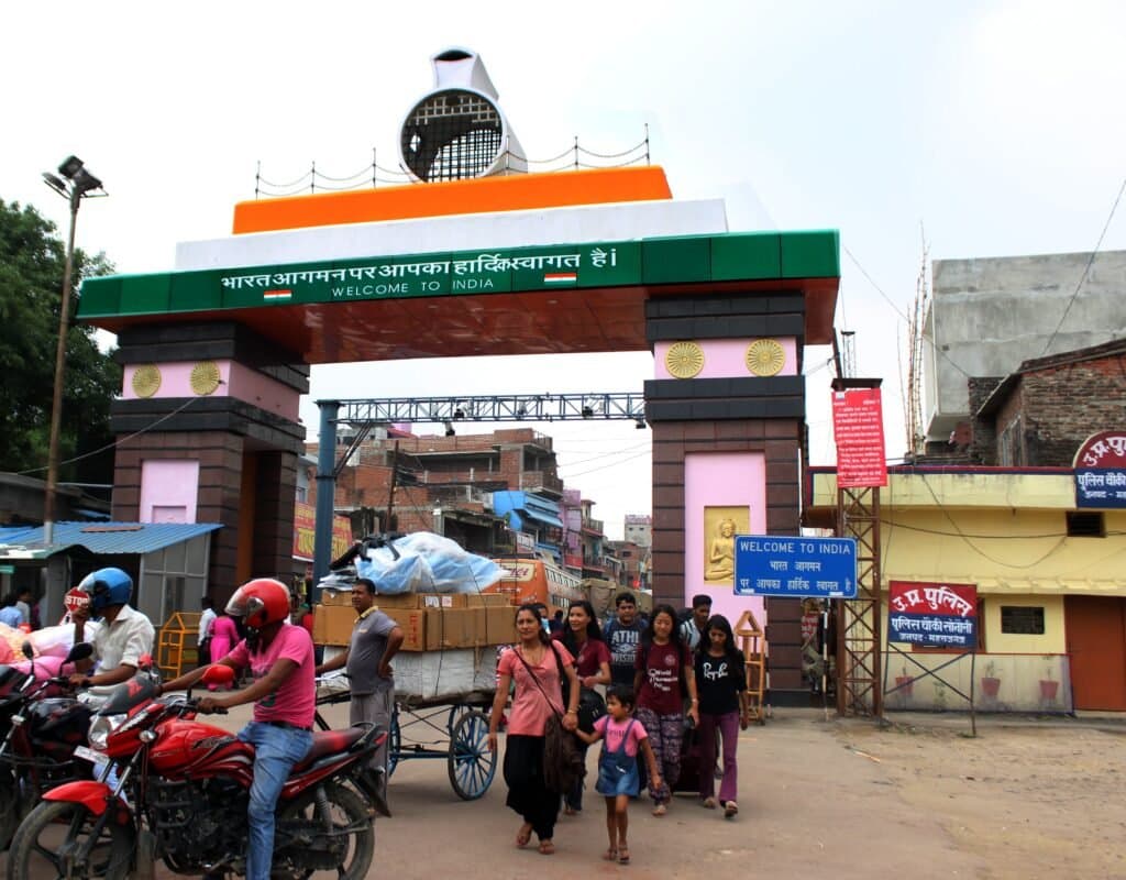 सोनौली सीमा का मुख्य द्वार।