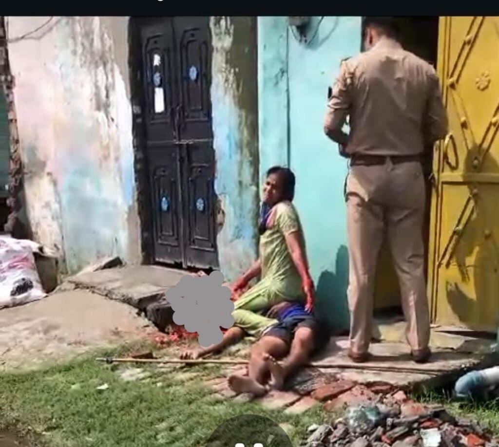 पत्नी ने शराबी पति की पत्थर से सिर कूटकर की निर्मम हत्या यूपी शाहजहाँपुर