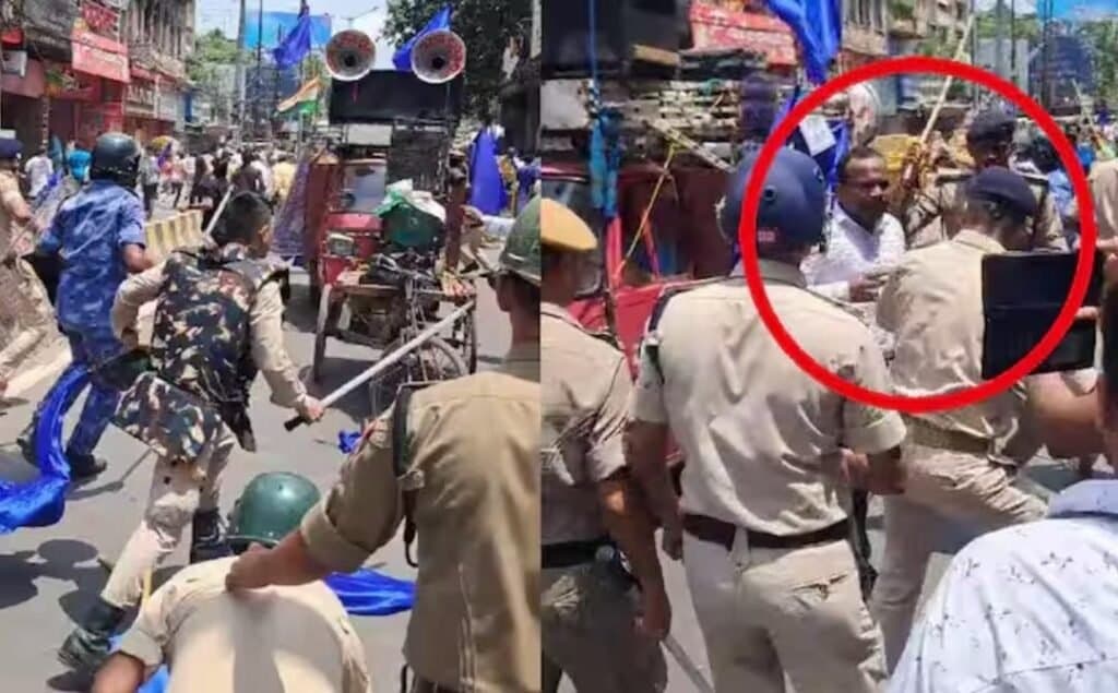 भारत बंद: पटना के डाकबंगला चौराहे पर लाठीचार्ज, भीड़ में SDO को भी सिपाही ने पीट दिया