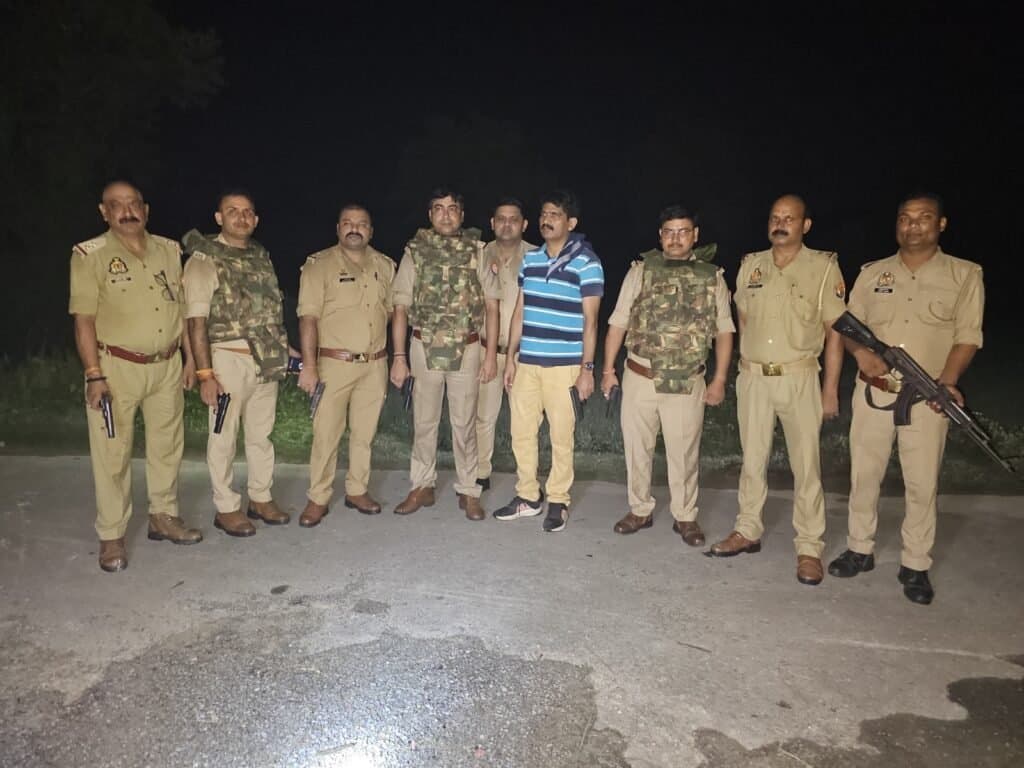 पुलिस मुठभेड़ में पच्चीस हजार रुपए का इनामी घायल,हुआ गिरफ्तार