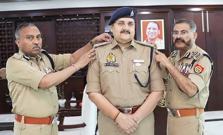 पुलिस महानिदेशक के जनसम्पर्क अधिकारी आरके गौतम को प्रोन्नति