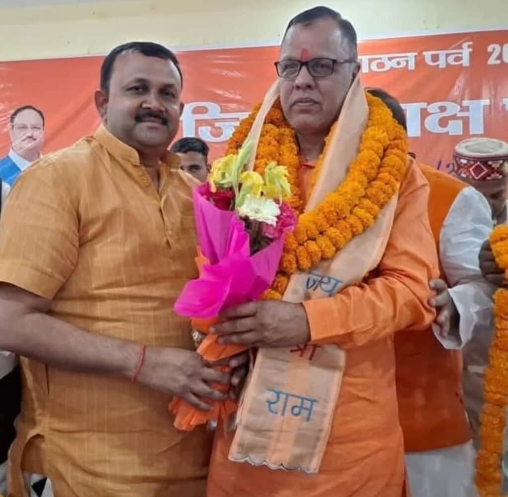 नव नियुक्त जिलाध्यक्ष को विधायक ने दी बधाई