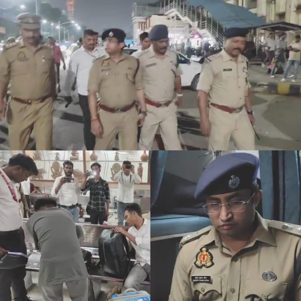 गोरखपुर रेलवे स्टेशन पर एसपी जीआरपी संदीप कुमार मीणा का निरीक्षण, सुरक्षा को लेकर प्रशासन अलर्ट