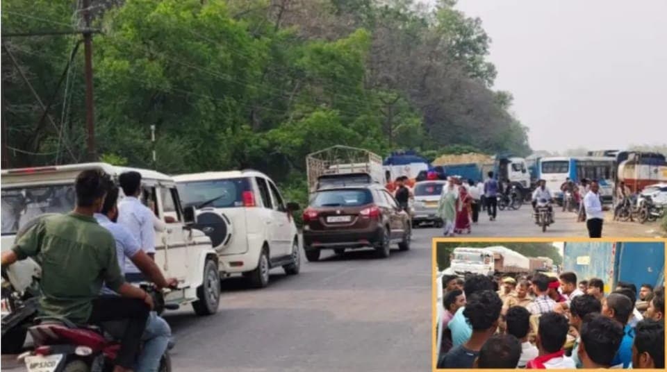 डंपर की चपेट में आने से महिला की हुई मौत,ग्रामीणों ने किया हंगामा, दो घंटे तक गोरखपुर-सोनौली राजमार्ग पर लगा रहा जाम