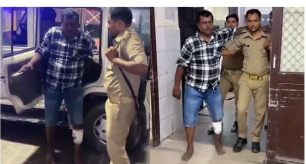 निषाद पार्टी कार्यकर्ता की हत्या का मुख्य आरोपी मुठभेड़ में घायल, पुलिस ने किया गिरफ्तार