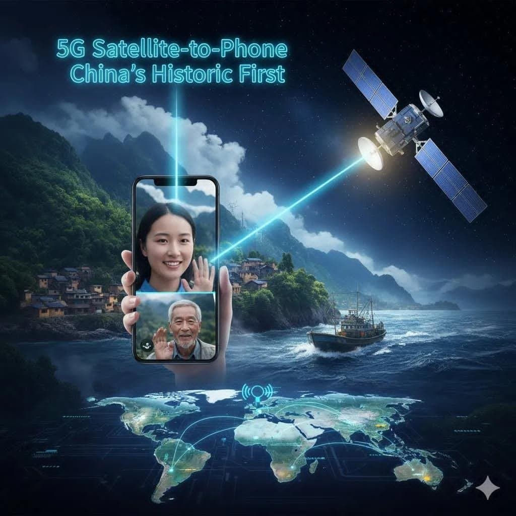 चीन ने बदल दिया कम्युनिकेशन का भविष्य दुनिया की पहली 5G सैटेलाइट-से-फोन