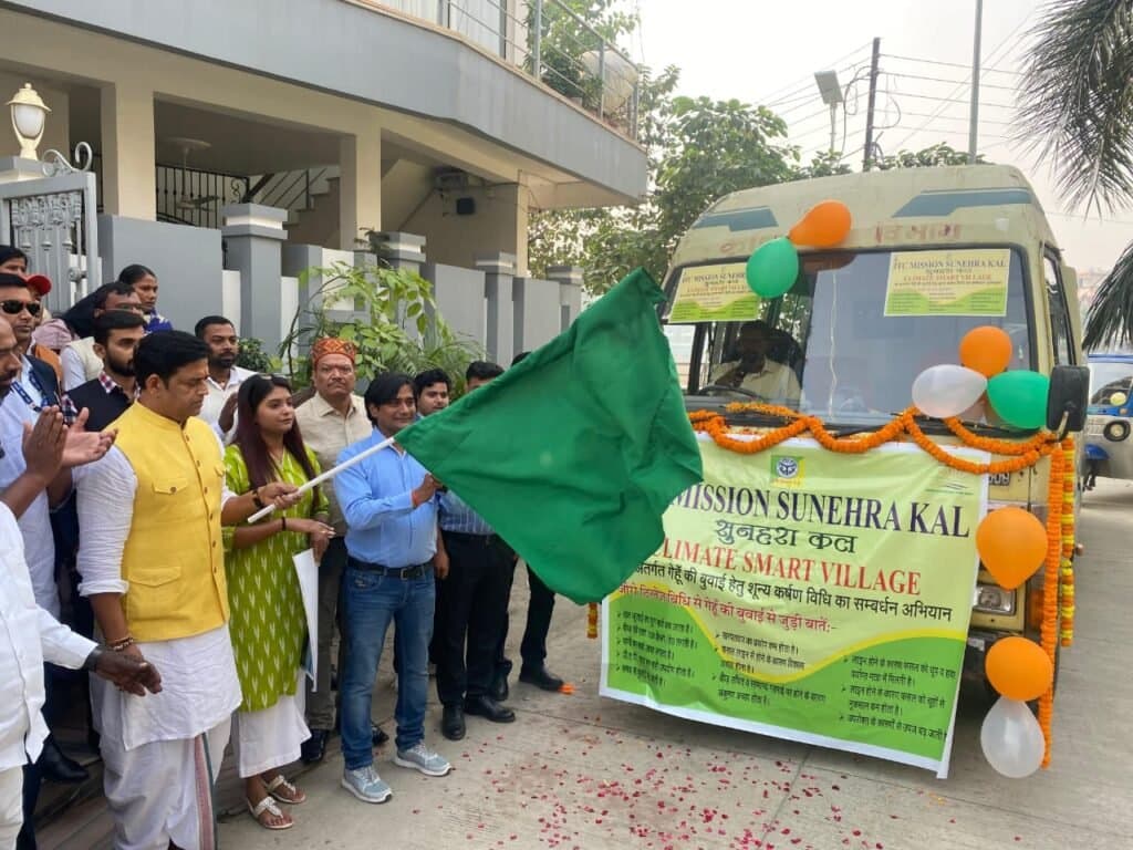 गोरखपुर में ज़ीरो टिलेज गेहूं मेगा अभियान का शुभारंभ