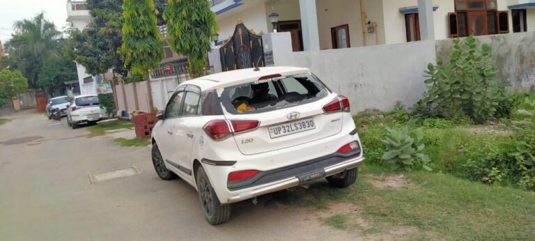 अचानक एक बाईक पर दो सवार अग्यात युवक बाईक को साईड कर गाडी को रोक कर हाथापाई किये