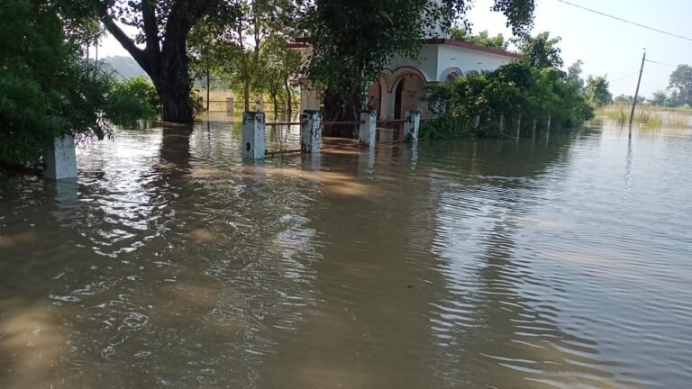 सरयू नदी का बढ़ा जल स्तर से दर्जनो गांव प्रभावित ग्रामीण परेशान