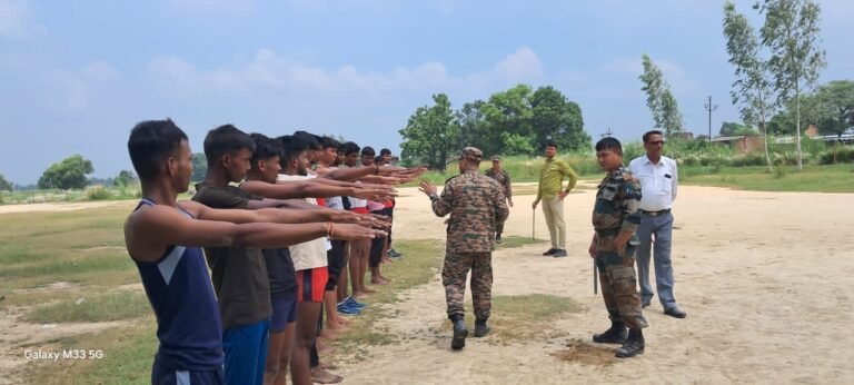 एन सी सी बटालियन की ट्रेनिंग के लिए 25 छात्रों का हुआ चयन