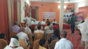 विष्णु नगर में स्थित शाहपुर मे कृष्ण वाटिका मे स्थानिय पार्षद