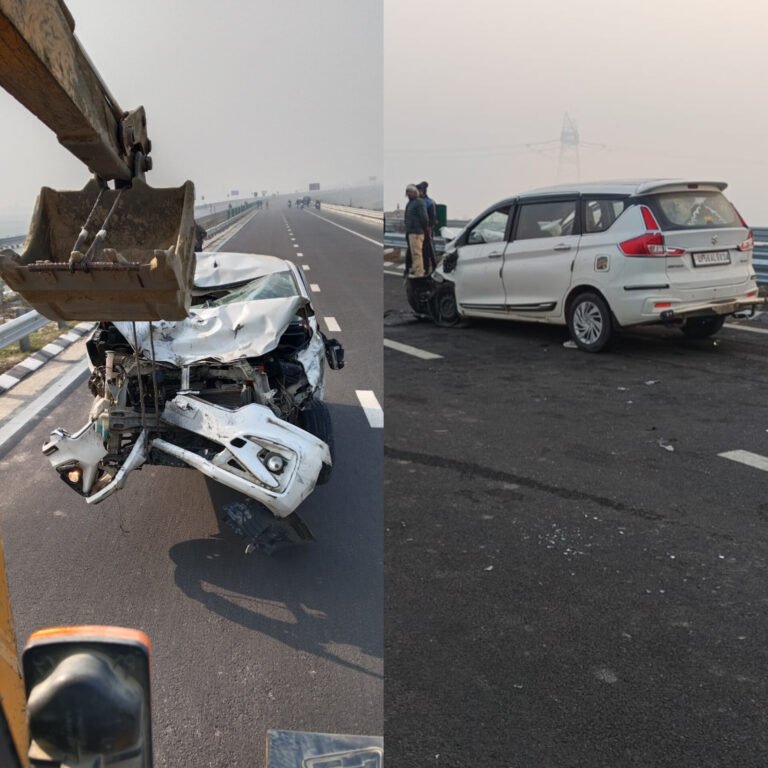 सिक्स लेन पर भयानक हादसा