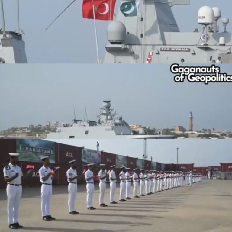 तुर्की का युद्धपोत TCG BÜYÜKADA कराची बंदरगाह पर पहुंचा
